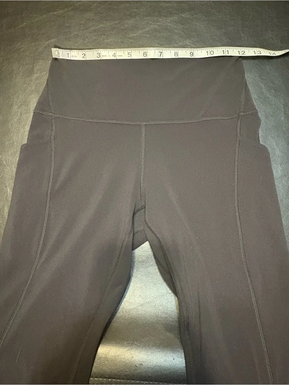 lululemon athletica Black High-Rise Leggings with Side Pockets size 6